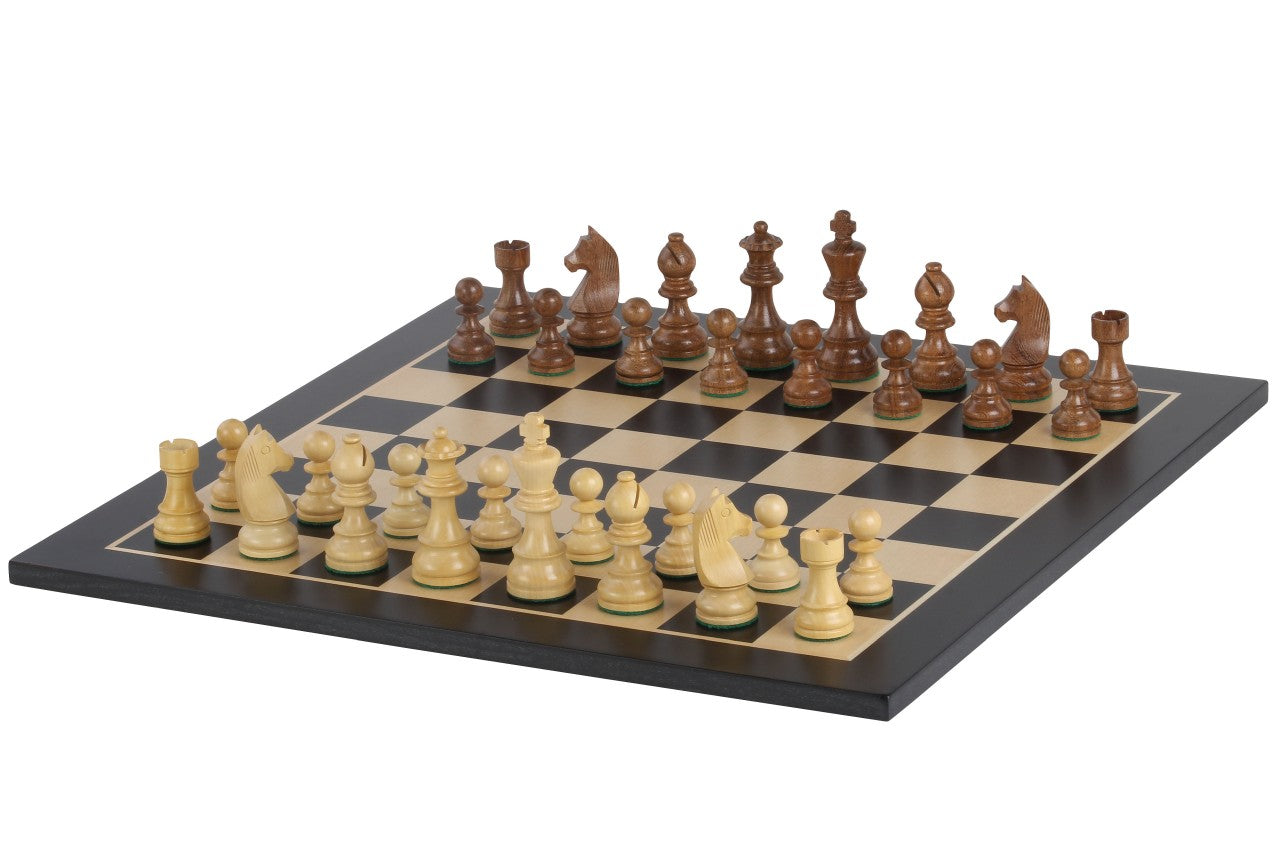 Set di scacchi da torneo n. 5 - scacchiera da 50 mm + Scacchi Tedeschi Re (9 cm) - Set di scacchi da torneo n. 5 - scacchiera da 50 mm + Scacchi Tedeschi Re (9 cm)
