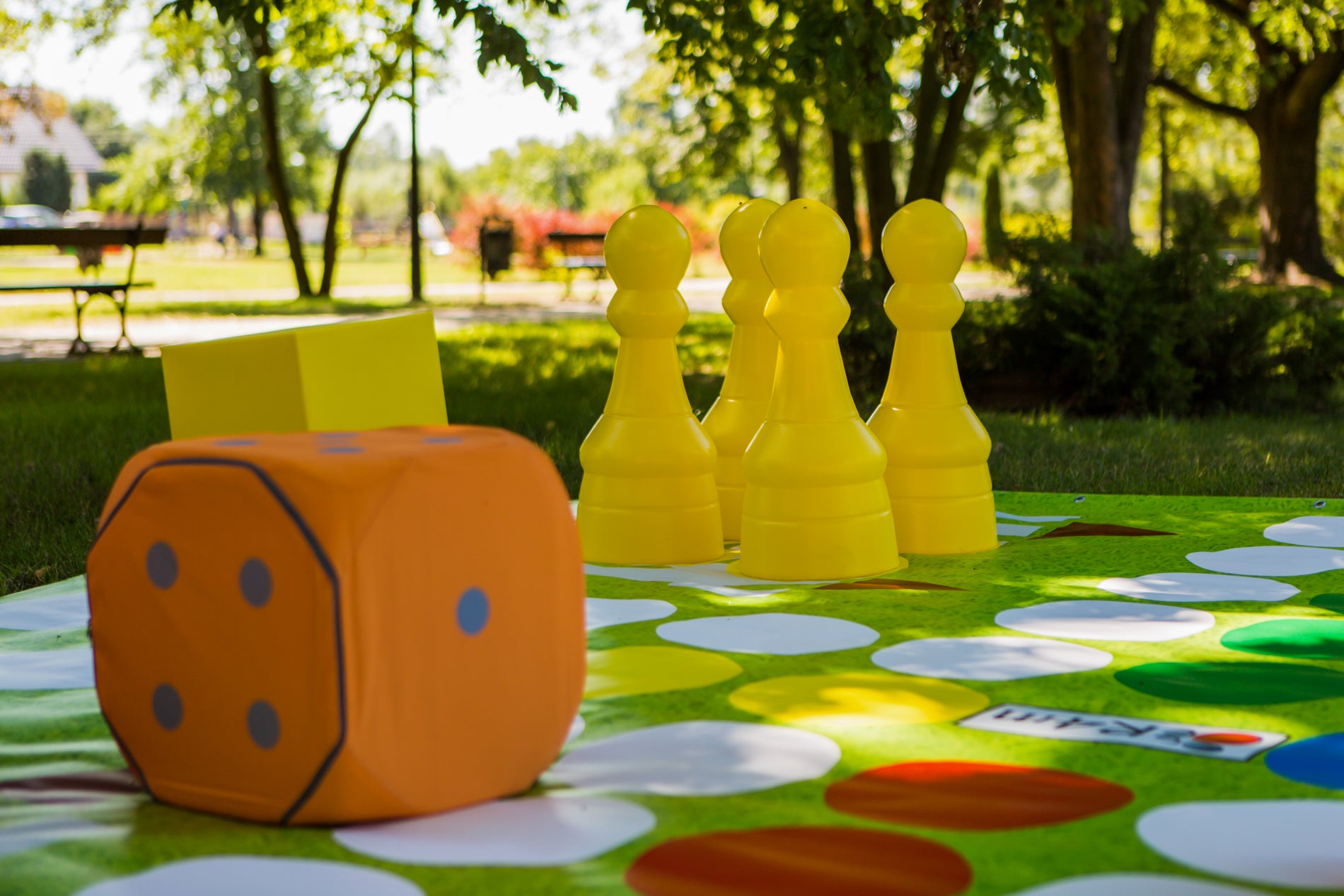 Plancia da gioco da esterno/giardino (4x4m) - non t'arrabbiare - Plancia da gioco da esterno/giardino (4x4m) - non t'arrabbiare
