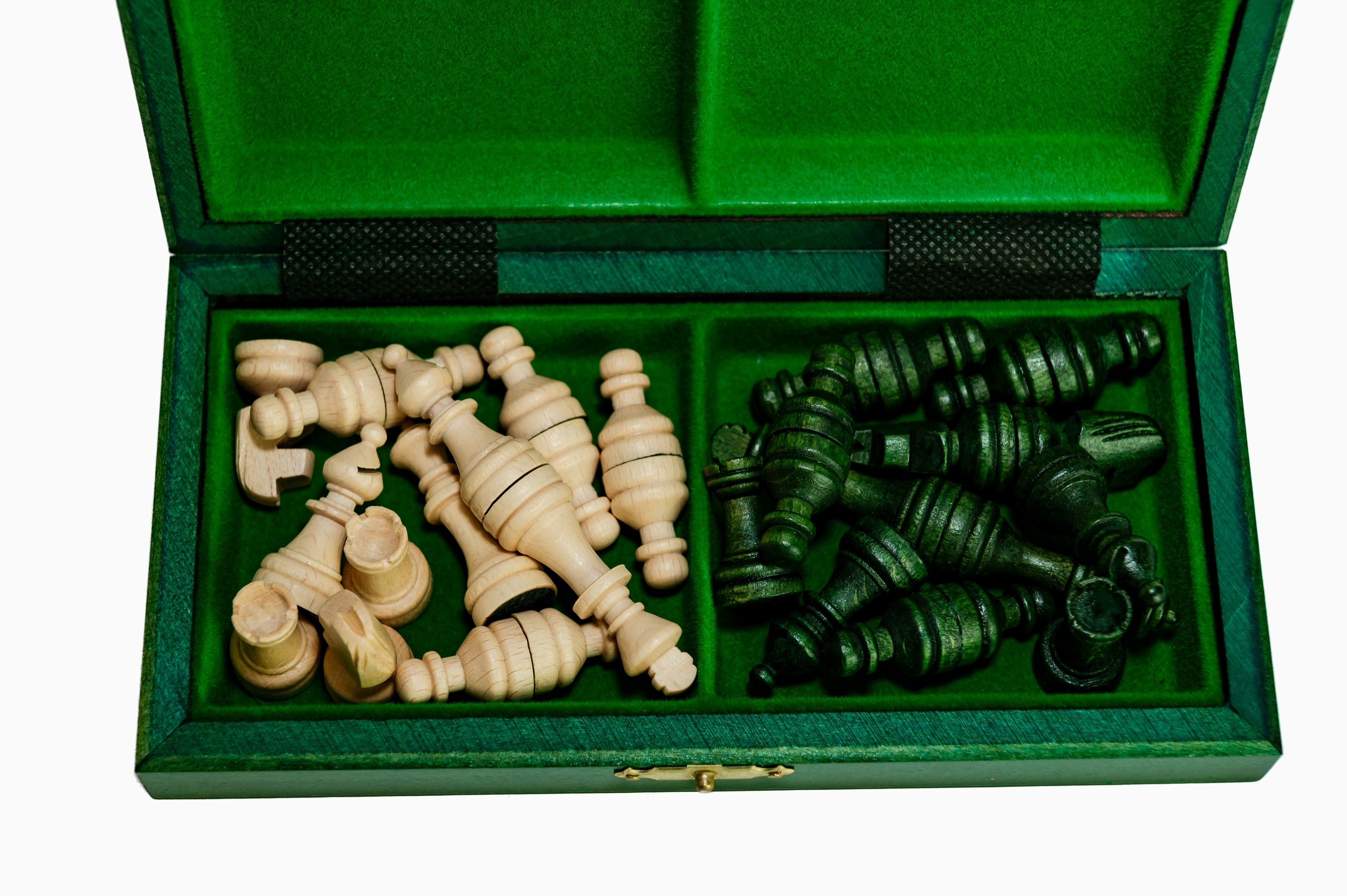 Scacchi MAGNETICI in legno mini (20 cm) - verde - cb337a9910cc1f78b1e27e4061c421a6