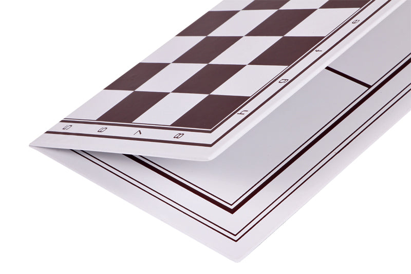 Tavola di plastica bifacciale: scacchi + macinino, (32,5x32,5 cm), pieghevole, bianca e marrone - 3c2bc6814de71f9f9fc2621978c9d7dc