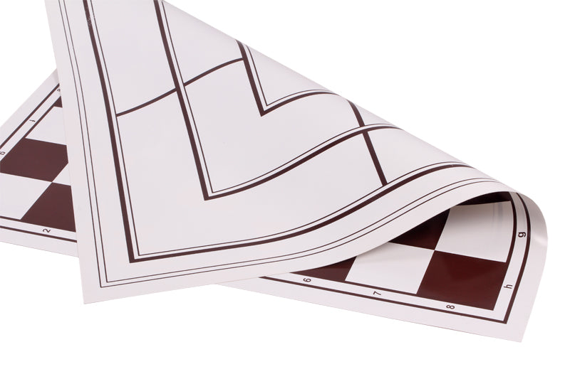 Lavagna bifacciale in vinile arrotolato: scacchi + macinino, bianco e marrone - 3cc483d312a8bc99c124905b3809a4ce