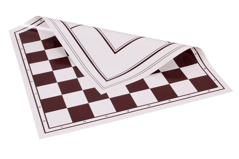 Lavagna bifacciale in vinile arrotolato: scacchi + macinino, bianco e marrone - 3f29cf0225d1adea7742ce68188dbade