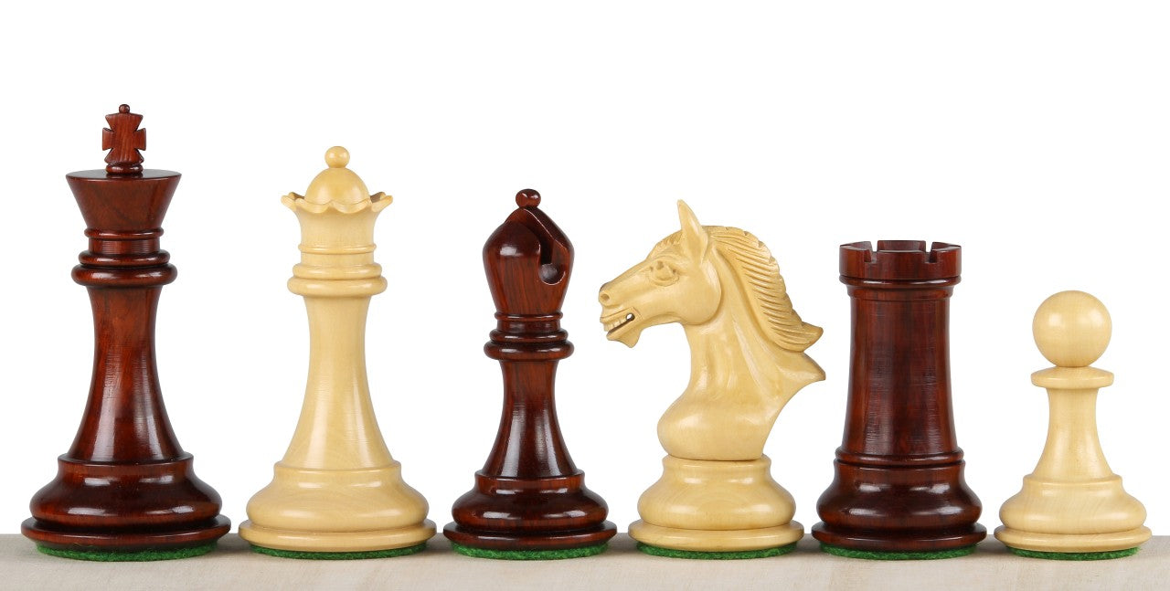Scacchi DERBY KNIGHT in legno di bosso e sequoia 4'' - Scacchi DERBY KNIGHT in legno di bosso e sequoia 4''