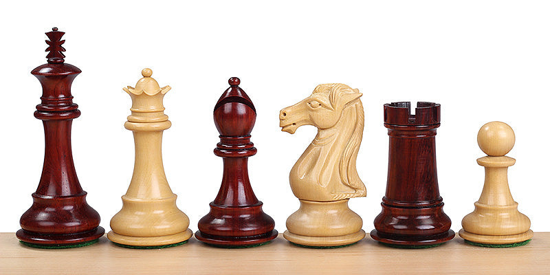 Scacchi ROYAL KNIGHT n legno di bosso e sequoia 4'' - Scacchi ROYAL KNIGHT n legno di bosso e sequoia 4''