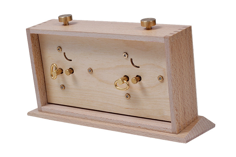 Orologio in legno BHB con supporto - grande e luminoso - Orologio in legno BHB con supporto - grande e luminoso