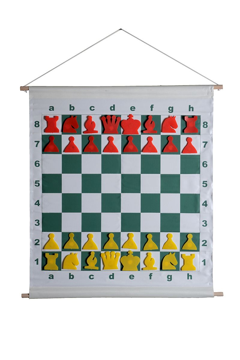 SCACCHIERA DEMONSTRATIVA - MAGNETICA (scacchiera + pezzi + borsa) - SCACCHIERA DEMONSTRATIVA - MAGNETICA (scacchiera + pezzi + borsa)