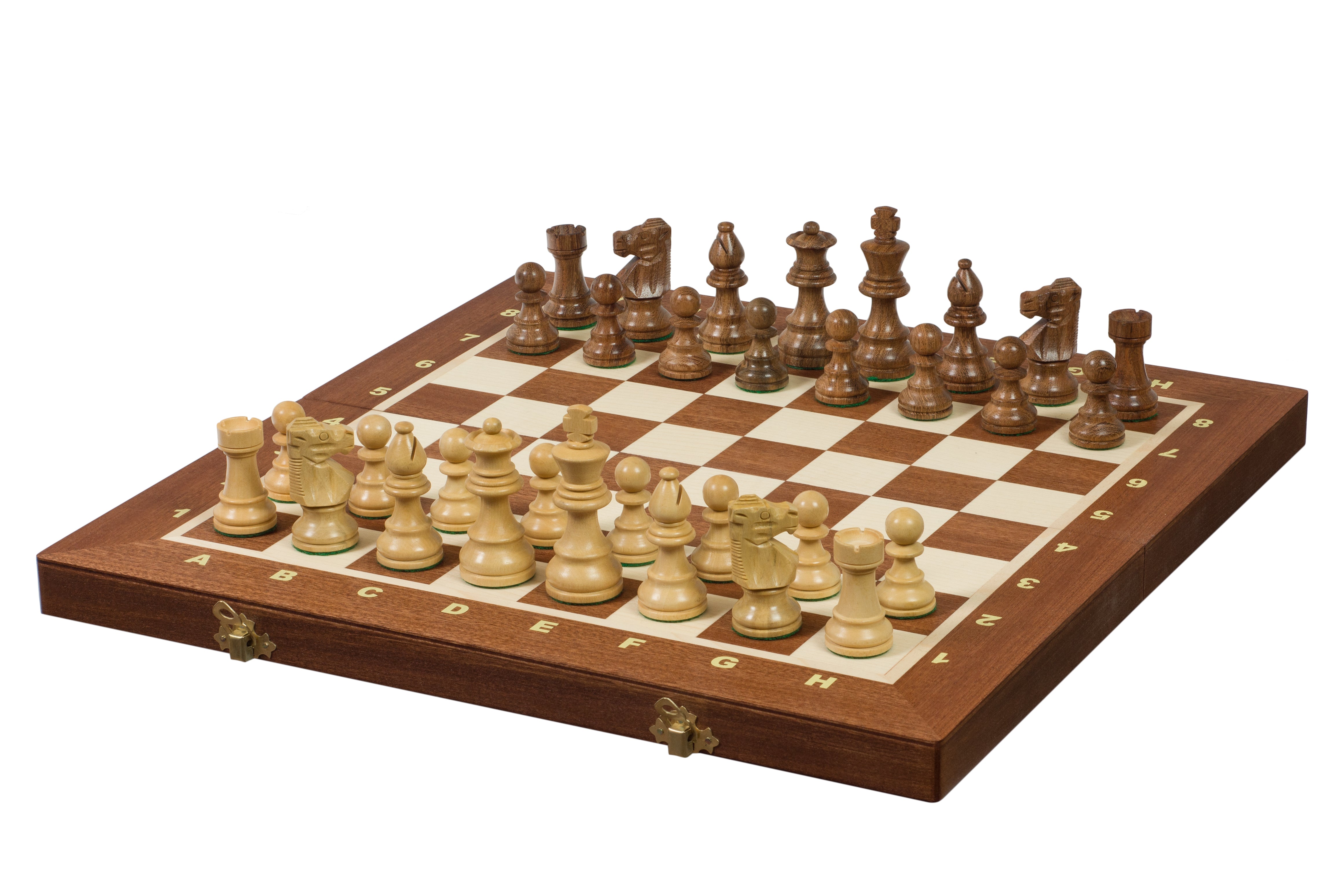 Scacchi da torneo Staunton Gold francese n. 4 (42x42 cm) - Scacchi da torneo Staunton Gold francese n. 4 (42x42 cm)