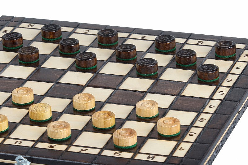 Scacchi + Dama Piccola, 2 Giochi in 1 (Ciliegia) - Scacchi + Dama Piccola, 2 Giochi in 1 (Ciliegia)