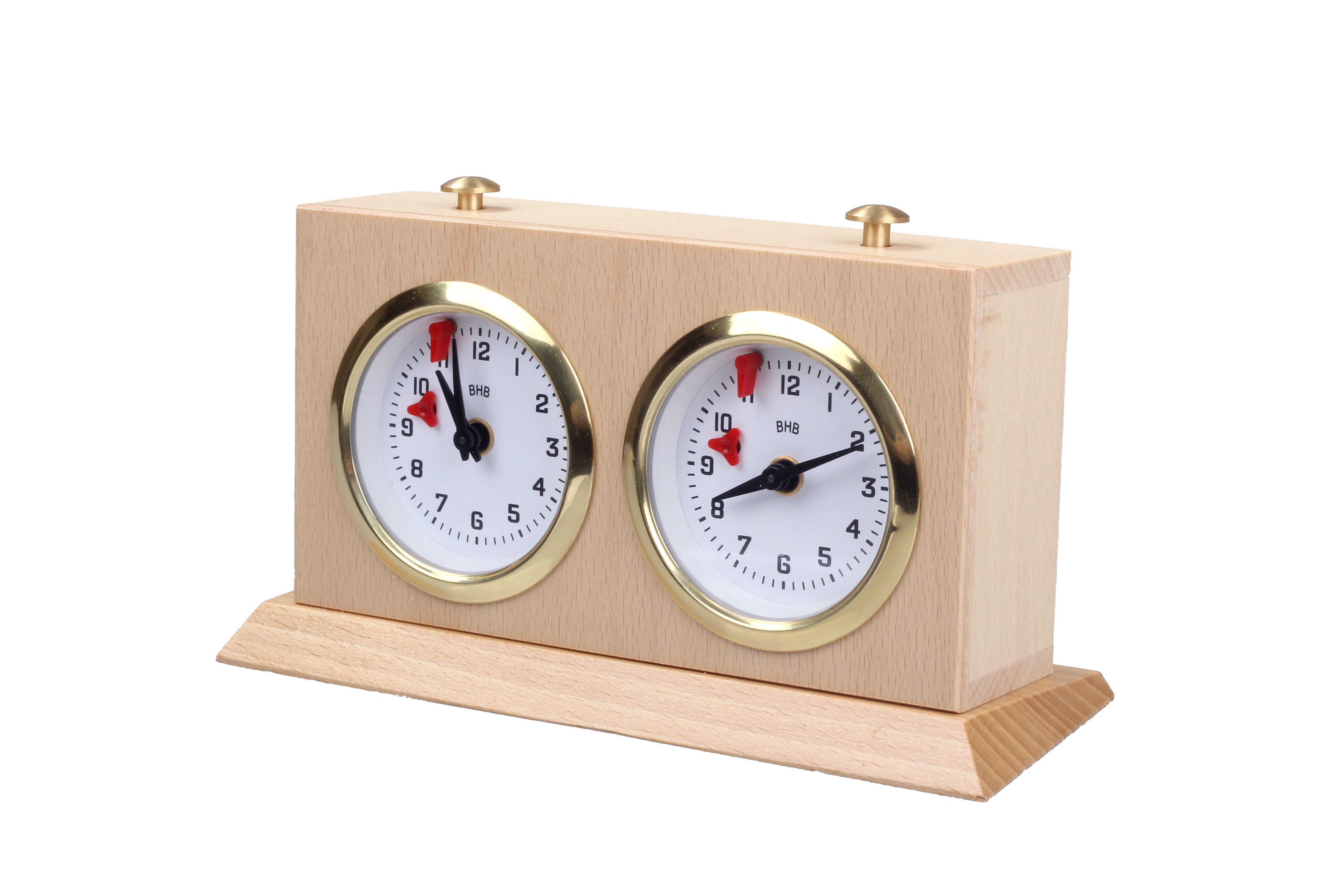 Orologio in legno BHB con supporto - piccolo - Orologio in legno BHB con supporto - piccolo