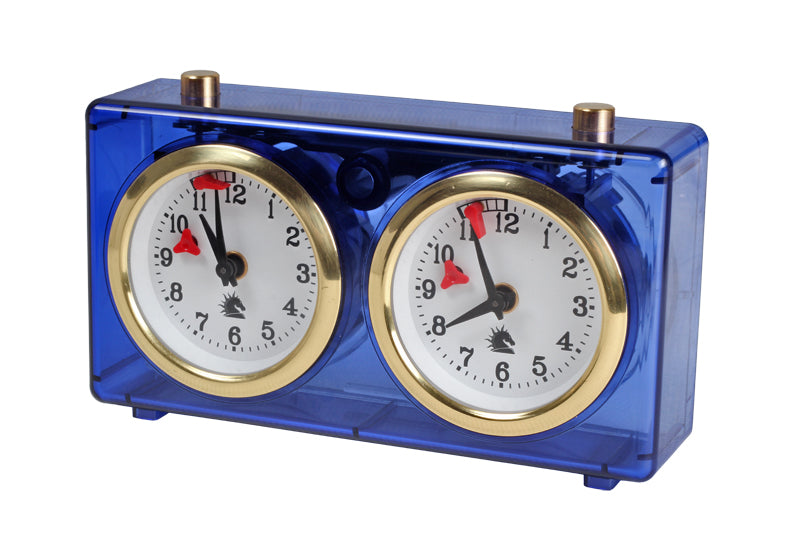 CLASSIC piccolo orologio in plastica, blu trasparente - CLASSIC piccolo orologio in plastica, blu trasparente