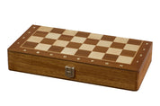 Scacchi MAGNETICI pieghevoli 31x31cm (mogano/acero)