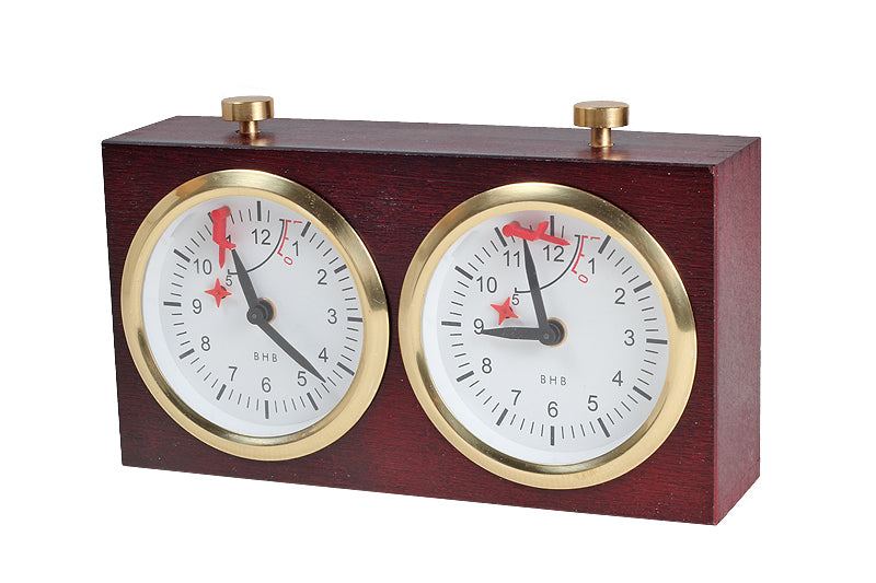 Orologio a scacchi in legno BHB senza supporto - Mogano (Grande) - db9b8ea5865fabaf2ca469de12d0725e