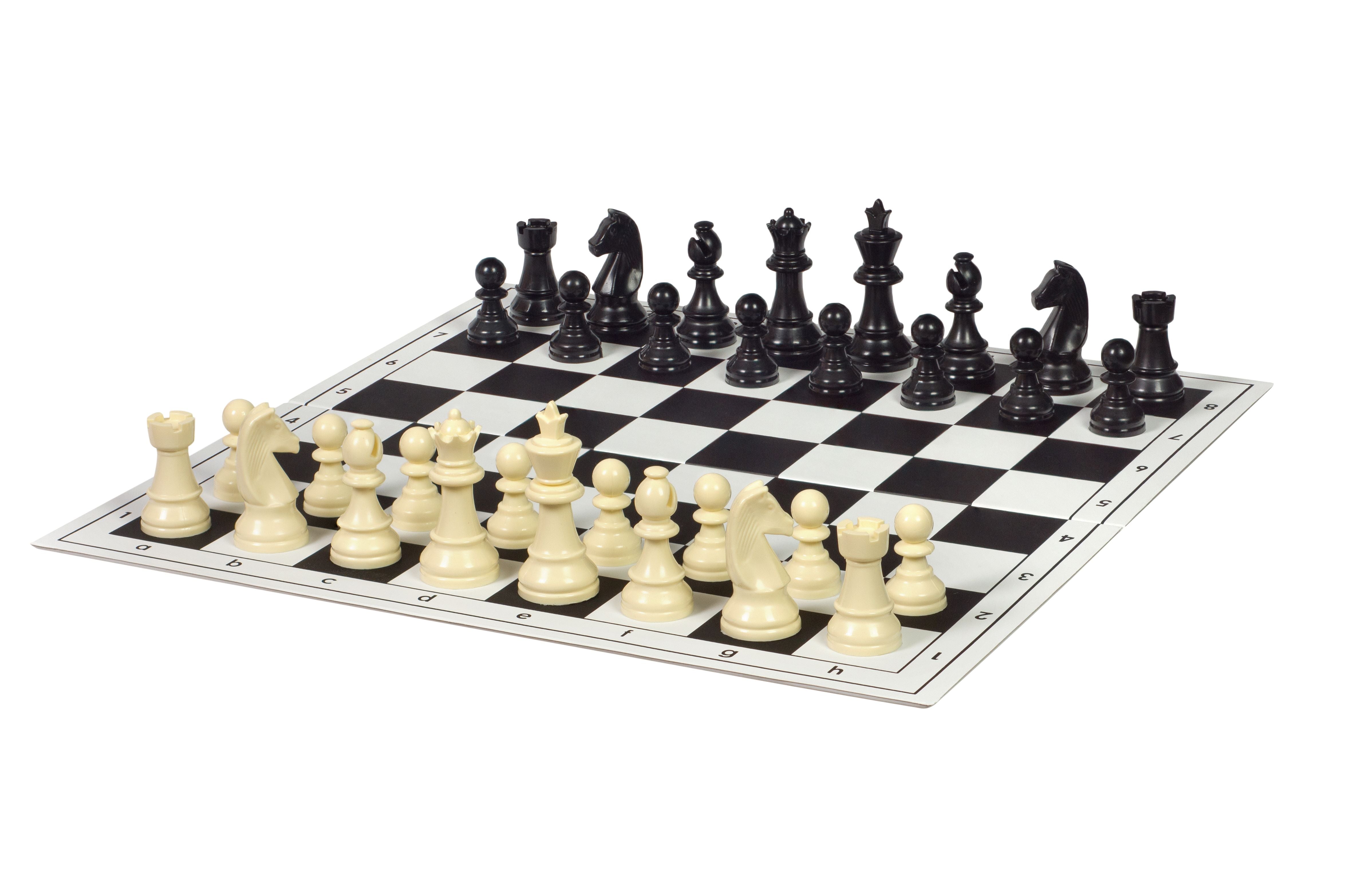 Figure di scacchi Staunton, plastica (re 85 mm) - Figure di scacchi Staunton, plastica (re 85 mm)