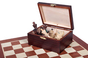 Cassapanca in legno No7 con figure Staunton