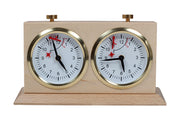 Orologio in legno BHB con supporto - grande e luminoso