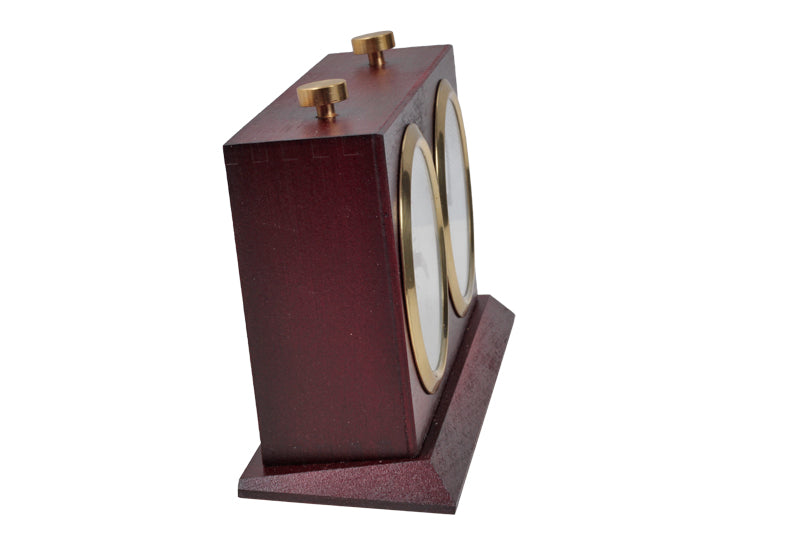 Orologio in legno BHB con supporto - grande scuro - Orologio in legno BHB con supporto - grande scuro