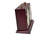Orologio in legno BHB con supporto - grande scuro