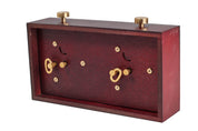 Orologio a scacchi in legno BHB senza supporto - Mogano (Grande)