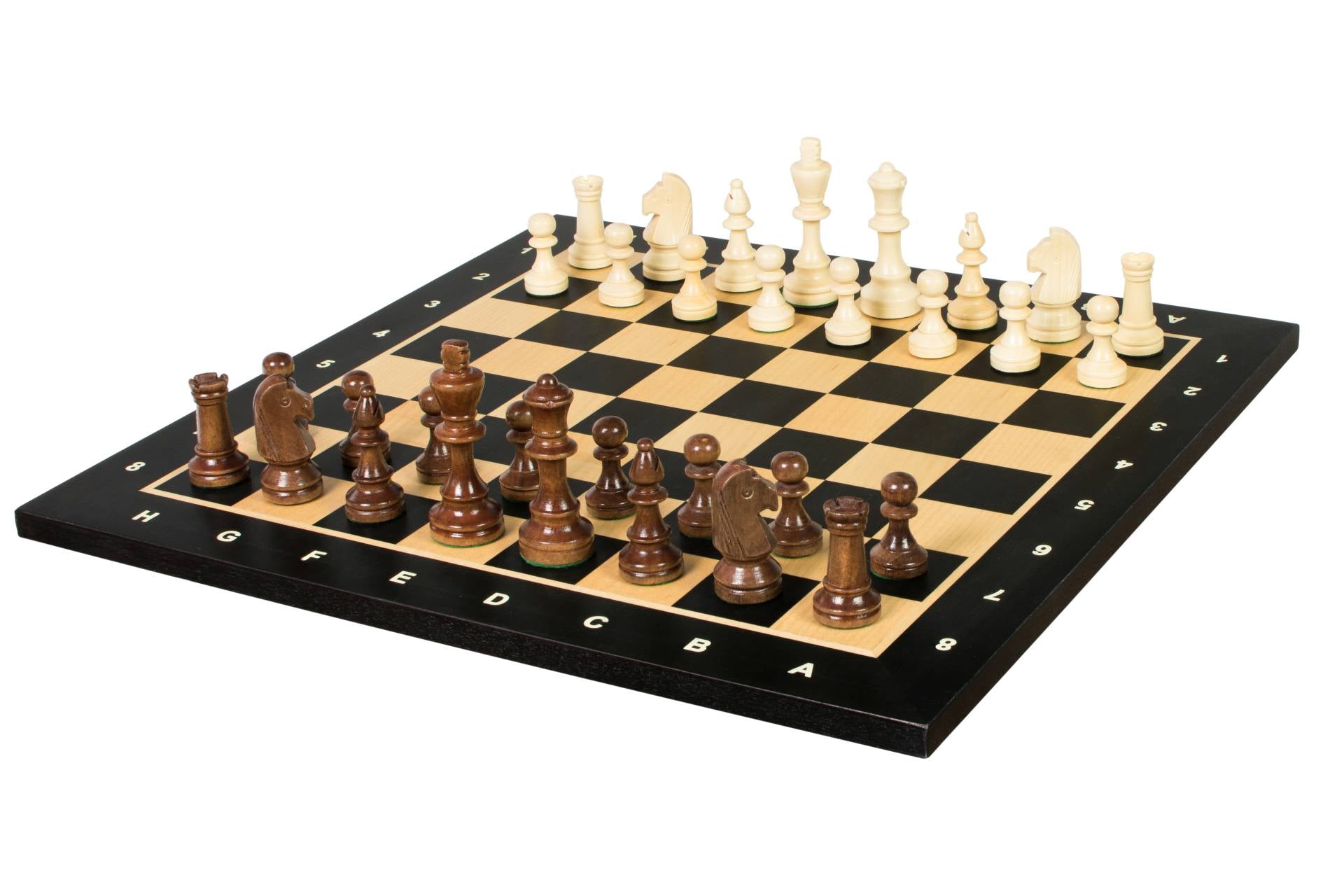 Set di scacchi da torneo n. 4 - scacchiera da 40 mm + figure Sunrise Staunton da 78 mm - e4f20eb447187a836505e25dabf4dca9