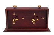 Orologio in legno BHB con supporto - grande scuro