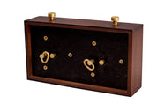 Orologio in legno BHB senza supporto - Mogano (Piccolo)