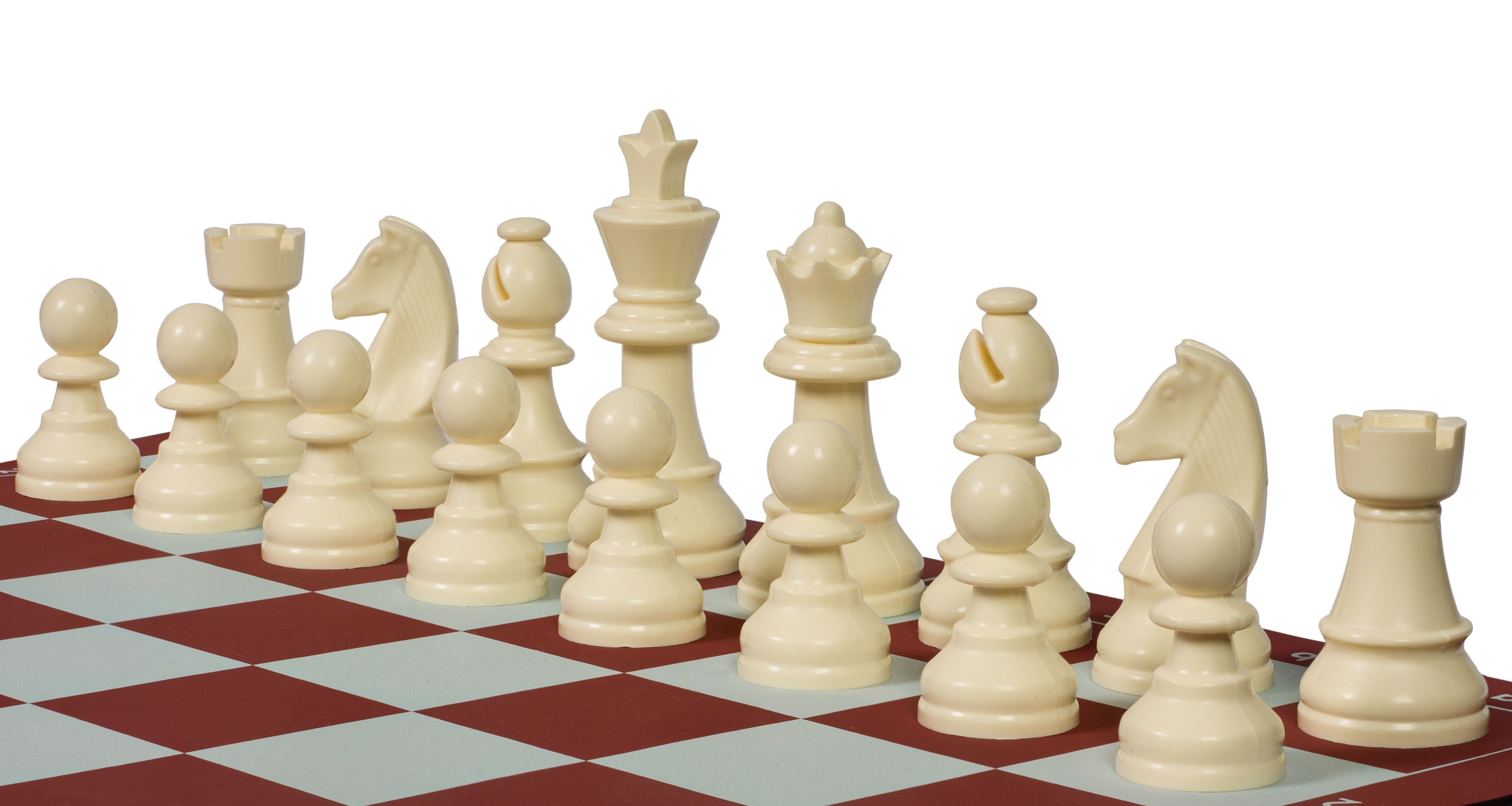 Set di scacchi da viaggio (Pezzi in plastica + scacchiera Avvolgibile + Borsa) - 0a4836ae2e85f7ecadf1dba263652ee1