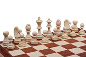 SCACCHI TORNEO (50x50 cm) intarsiati - altezza re: 10cm
