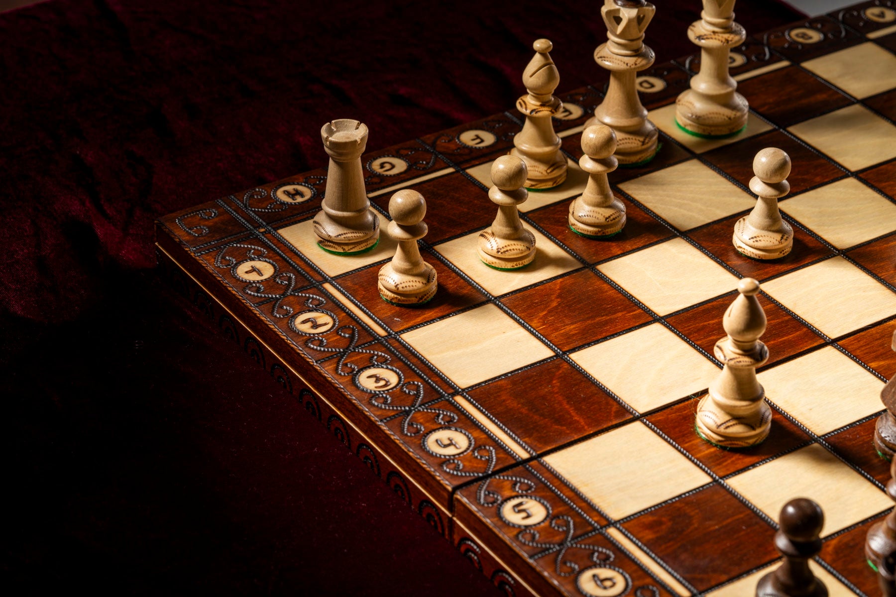Scacchi Firenze (42x42cm) - scacchi classici in legno ideali per i regali - Scacchi Firenze (42x42cm) - scacchi classici in legno ideali per i regali