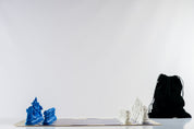 Scacchi Staunton n.4, Blu (Re 95 mm)