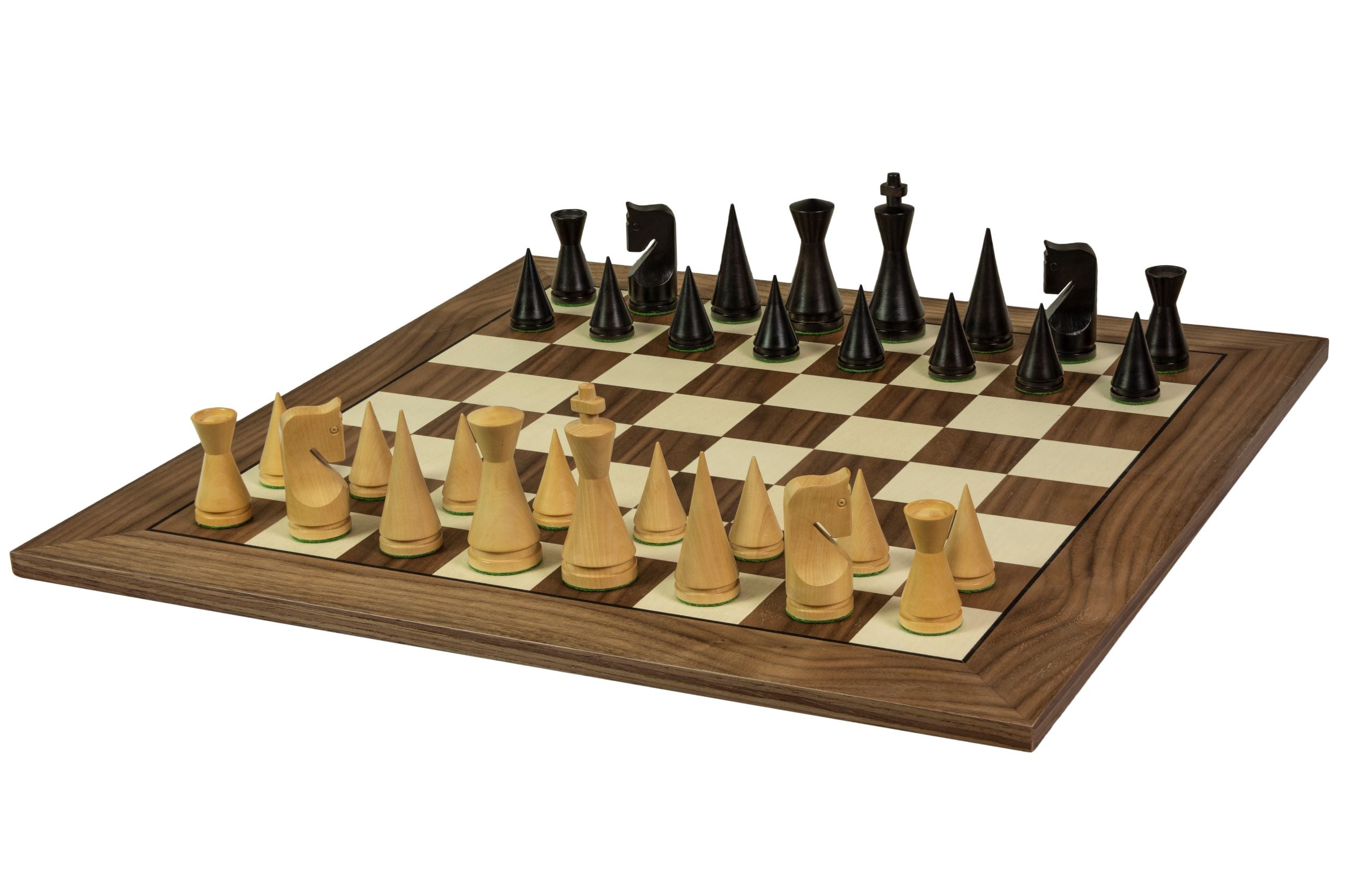 Scacchiera n. 5+ con cornice nera (senza Coordinate) noce/acero (intarsiata) - Esclusiva - 2351a9d3f12e6bc51e25895ec3bd4e01