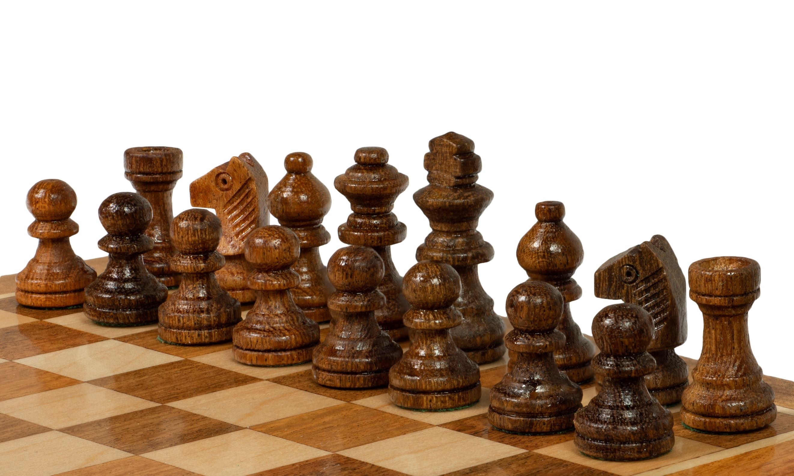 Scacchi MAGNETICI 18 cm con scacchiera intarsiata e cassetto per figure - 60d03755bb193403f1e8865f61927b55