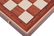 SCACCHI TORNEO (50x50 cm) intarsiati - altezza re: 10cm