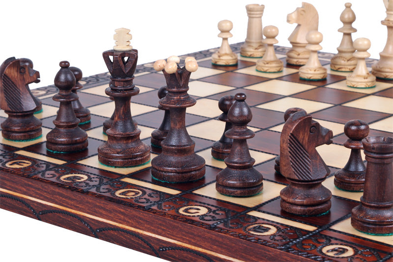Scacchi Firenze (42x42cm) - scacchi classici in legno ideali per i regali - Scacchi Firenze (42x42cm) - scacchi classici in legno ideali per i regali