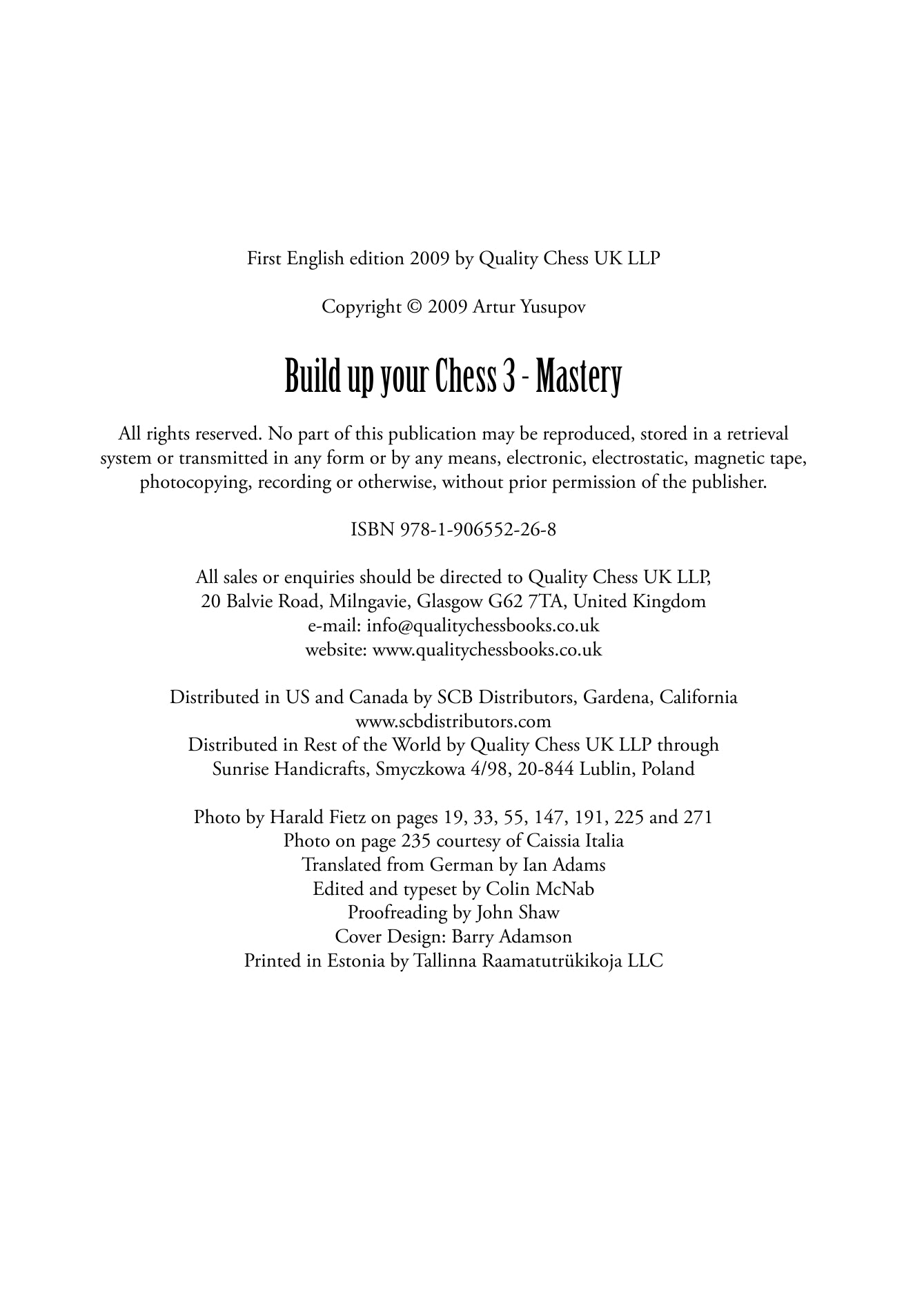Build up your Chess 3 - Mastery by Artur Yusupov (softcover) - Build up your Chess 3 - Mastery by Artur Yusupov (softcover)