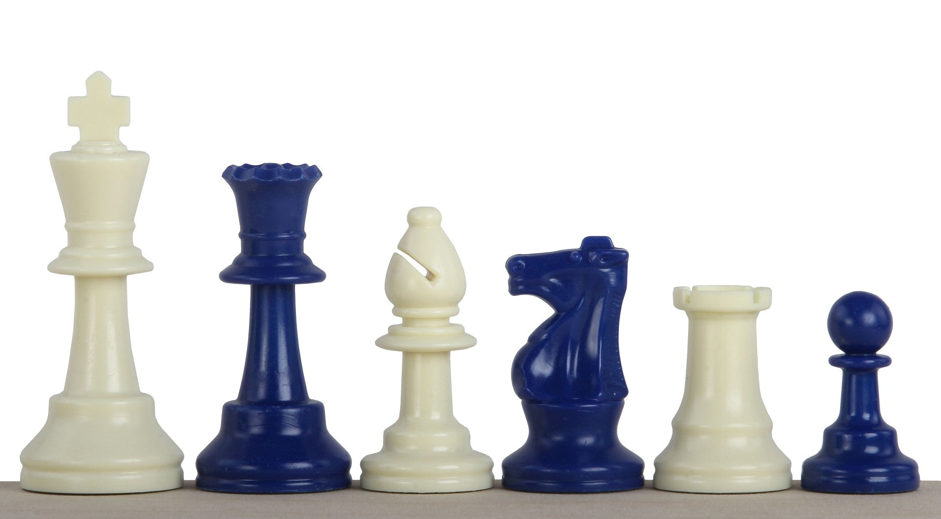 Pezzi di scacchi blu in Plastica (Re 9,6 cm) - Pezzi di scacchi blu in Plastica (Re 9,6 cm)