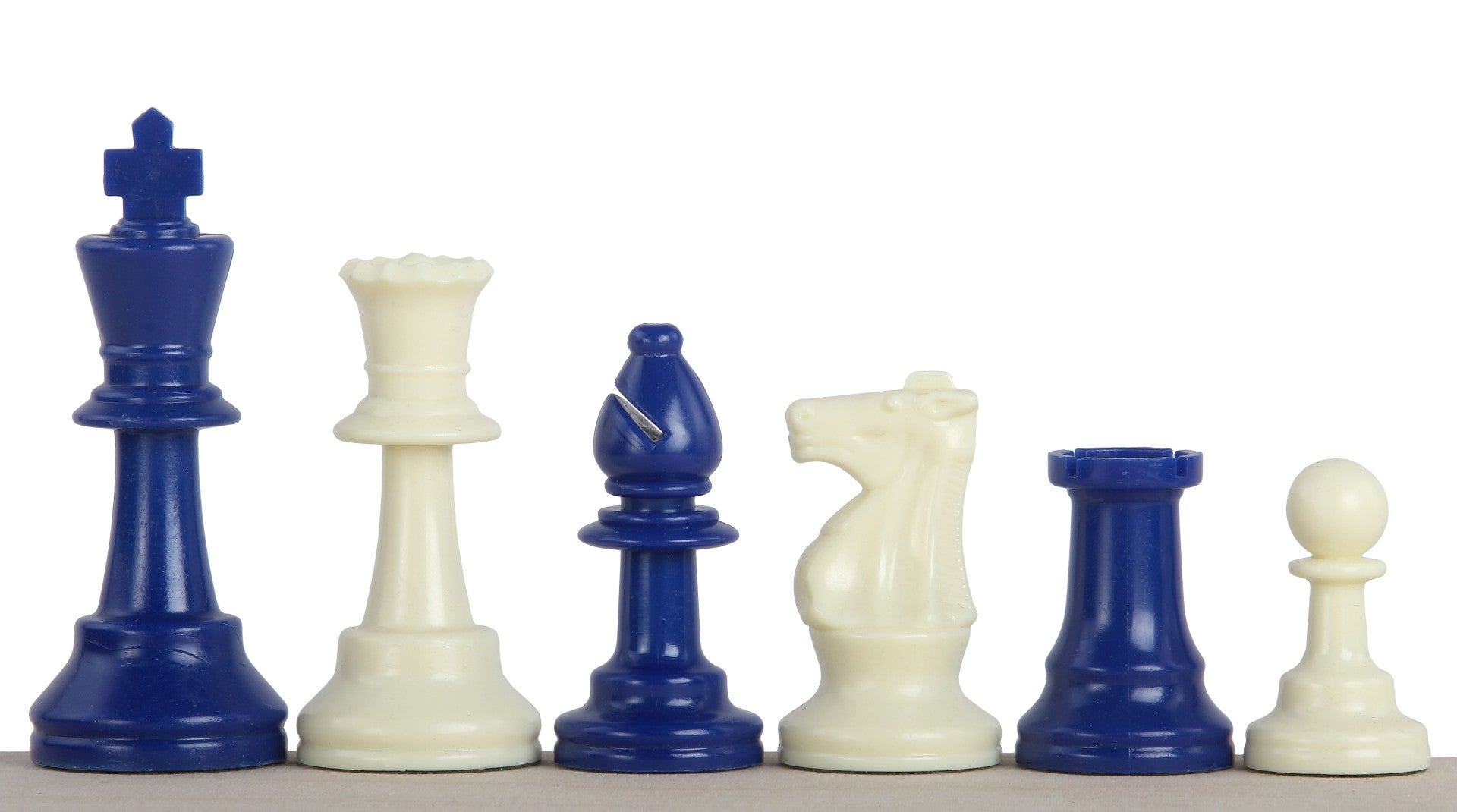 Pezzi di scacchi blu in Plastica (Re 9,6 cm) - Pezzi di scacchi blu in Plastica (Re 9,6 cm)
