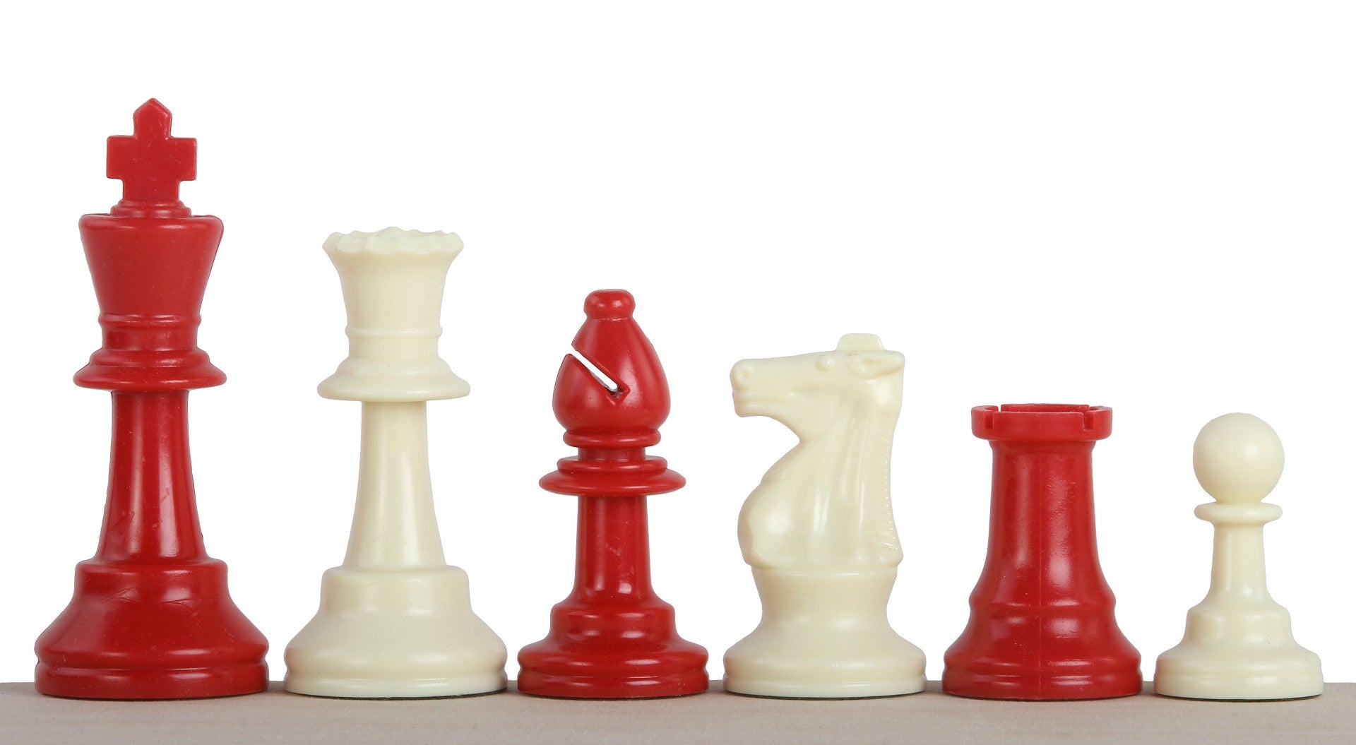 Pezzi di scacchi rossi in Plastica (Re 9,6 cm) - 4ba70d0573513b7fce1337413c14fae6