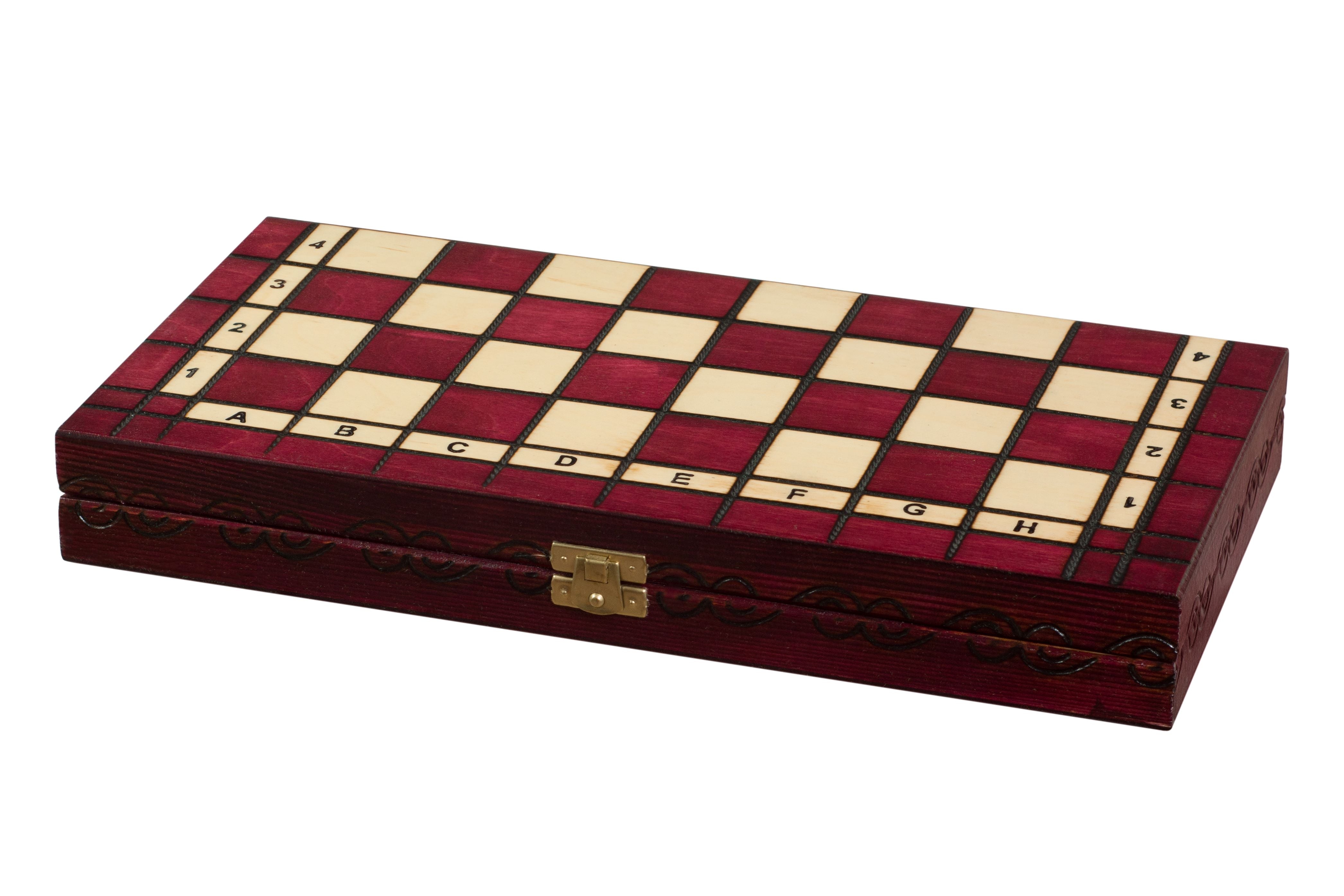 Scacchi Kingdom Medi (35x35cm) - Rosso Ciliegio - Scacchi Kingdom Medi (35x35cm) - Rosso Ciliegio