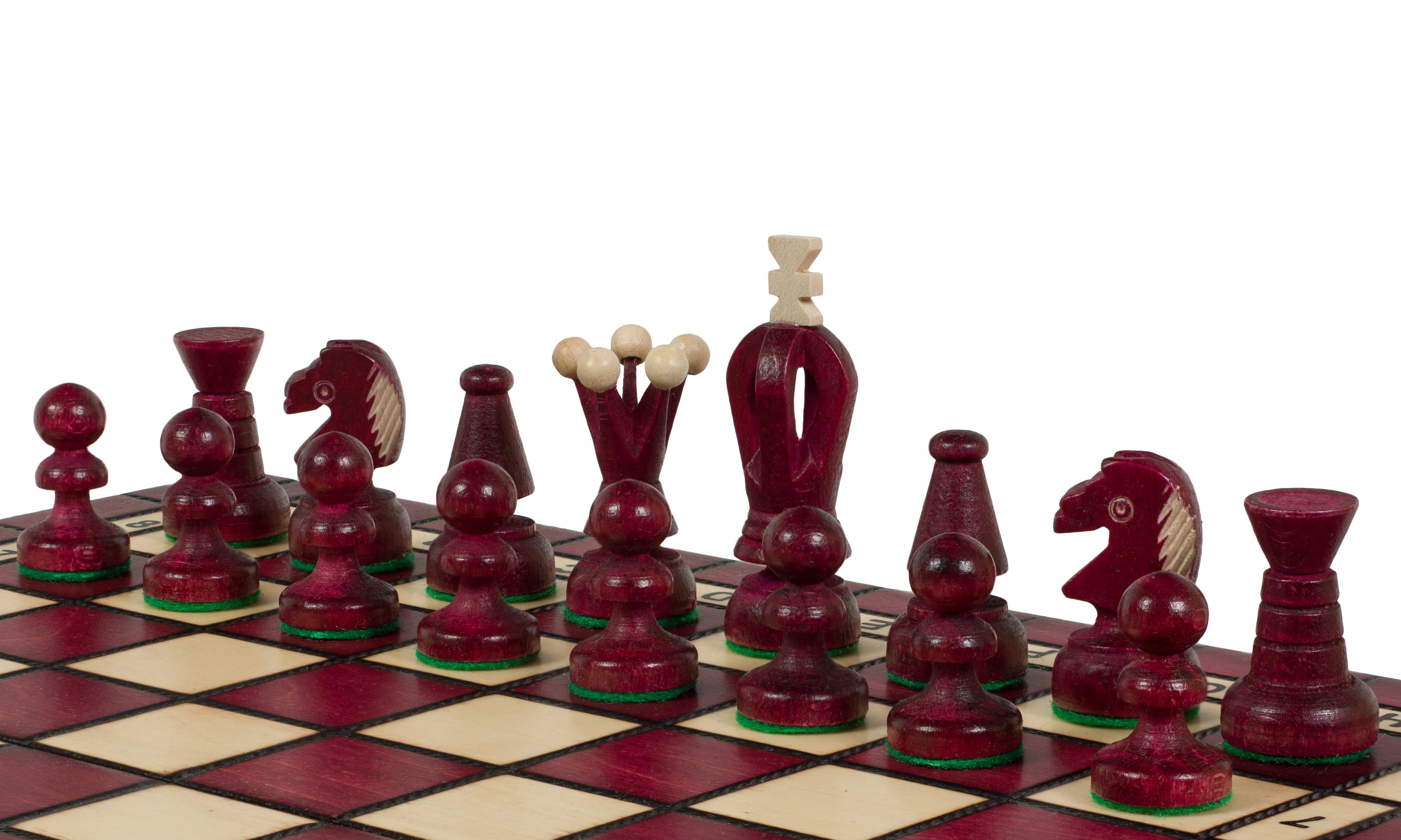 Scacchi Kingdom Medi (35x35cm) - Rosso Ciliegio - a5de1d0d021754764e20910e50a84238
