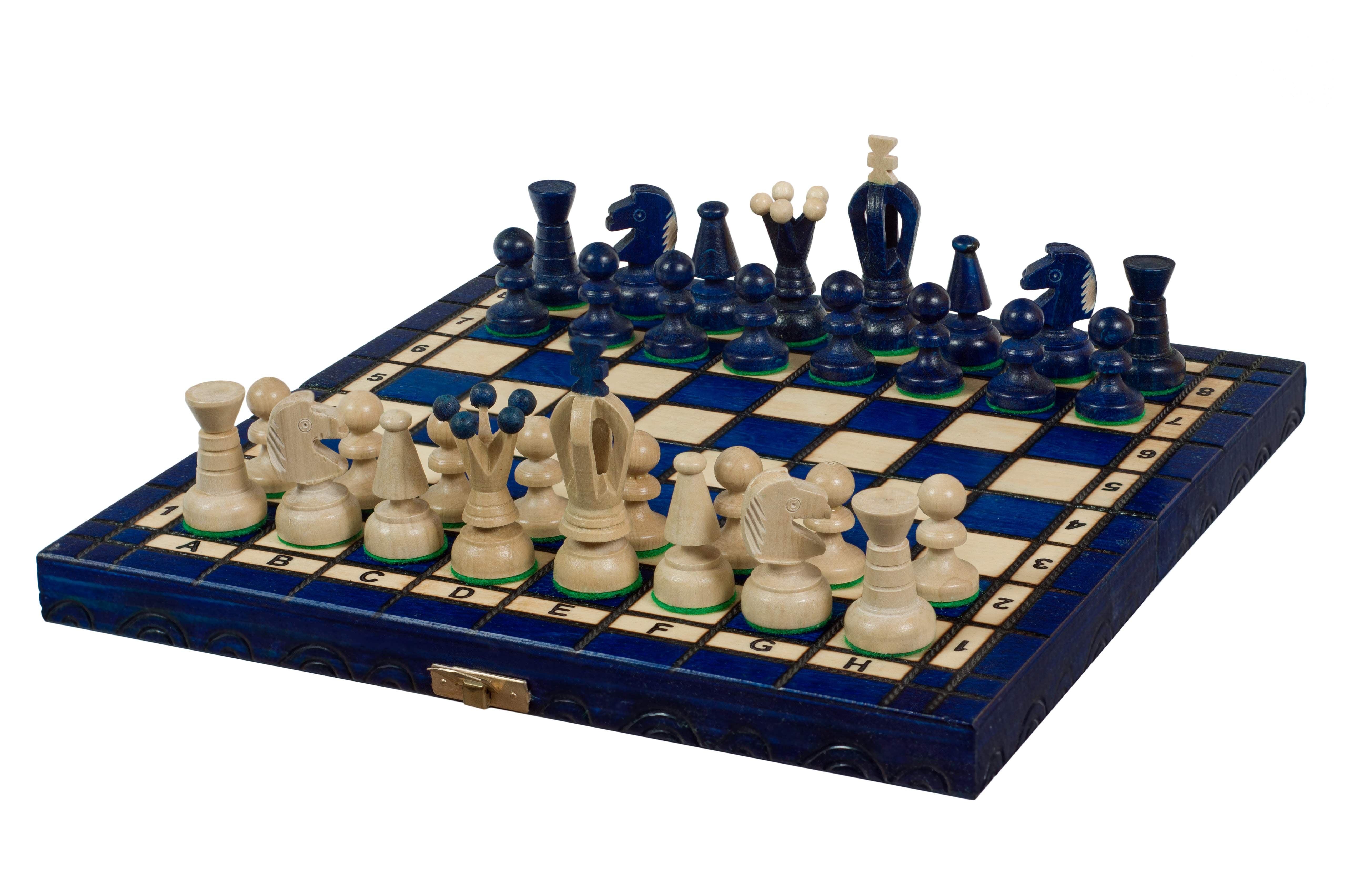 Scacchi Reali Piccoli (30x30cm) - Blu - Scacchi Reali Piccoli (30x30cm) - Blu