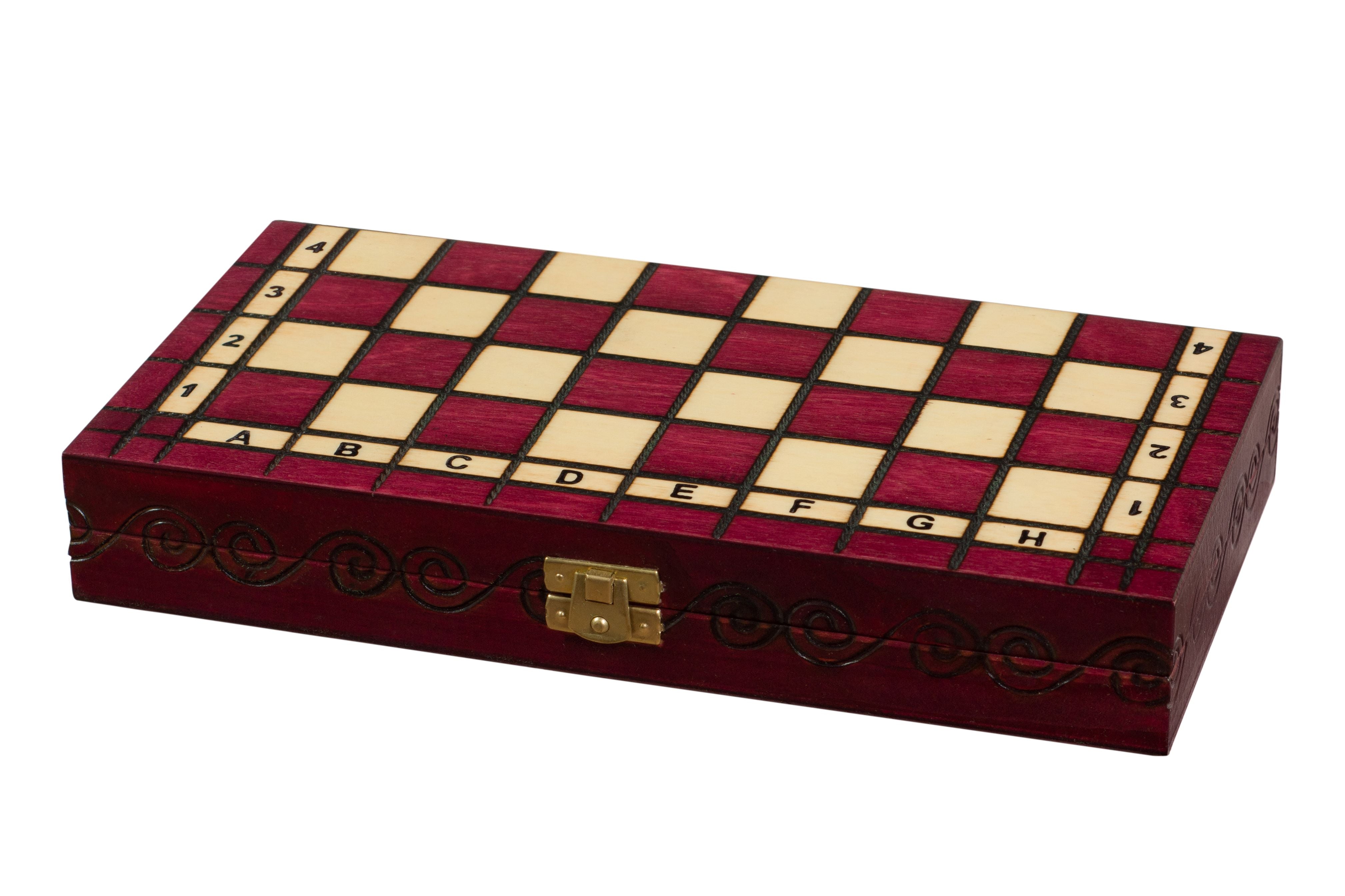Scacchi Reali Piccoli (30x30cm) - Rosso Ciliegio - Scacchi Reali Piccoli (30x30cm) - Rosso Ciliegio