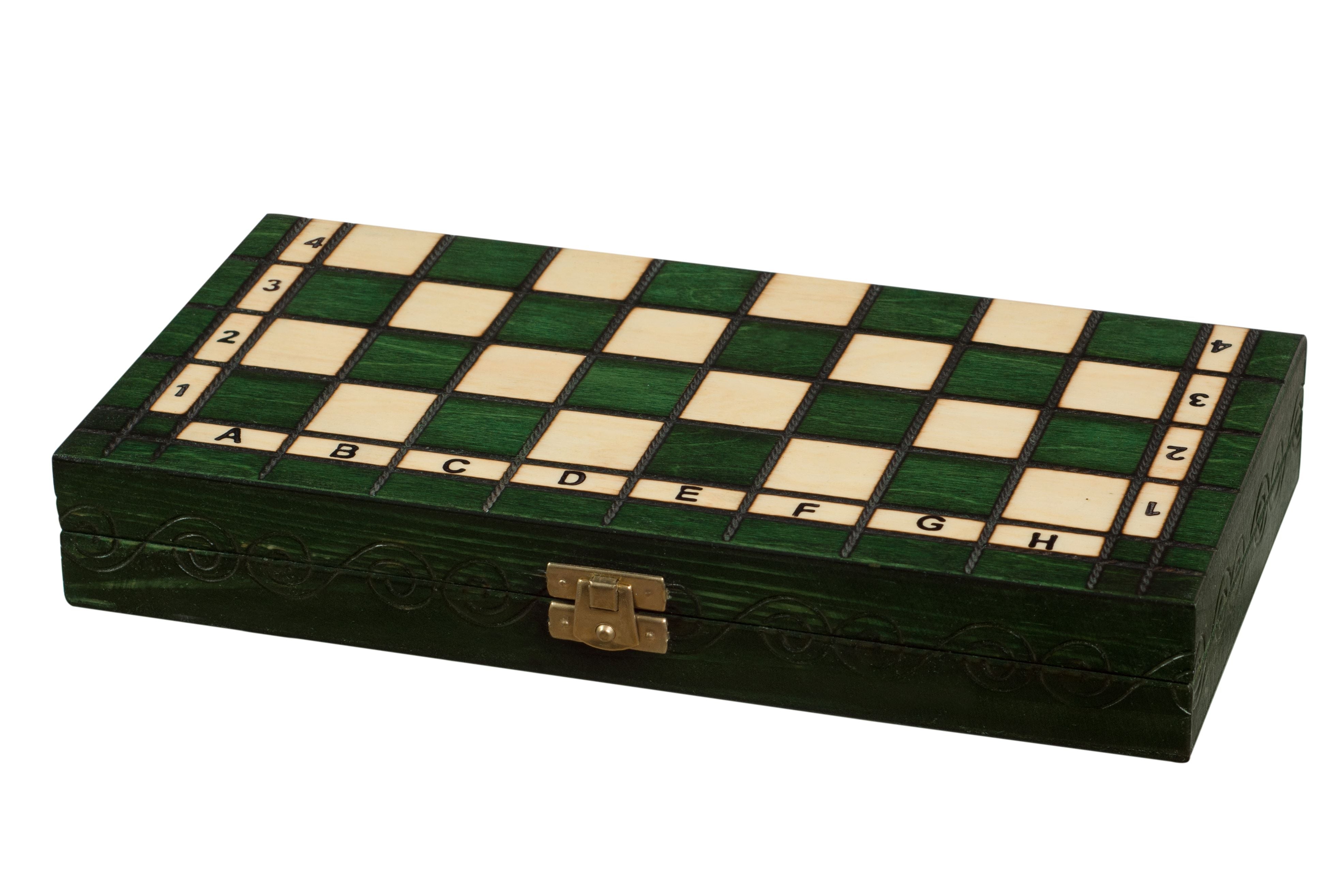 Scacchi Reali Piccoli (30x30cm) - Verde - Scacchi Reali Piccoli (30x30cm) - Verde