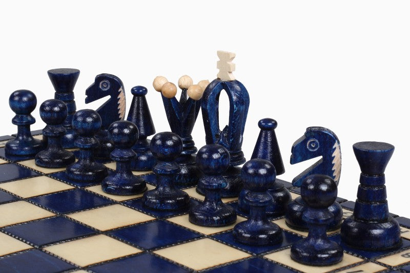 Scacchi Elegant - Piccolo (colore Blu) - Scacchi Elegant - Piccolo (colore Blu)