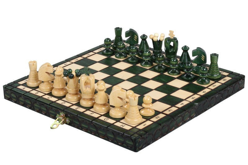 Scacchi Elegant - Piccolo (colore Verde) - Scacchi Elegant - Piccolo (colore Verde)