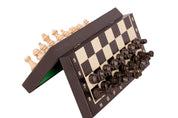 Scacchi MAGNETICI in legno mini (20 cm) - nero