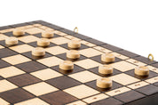 Set in Legno 3 in 1 (40x40cm) Scacchi + Dama + Backgammon