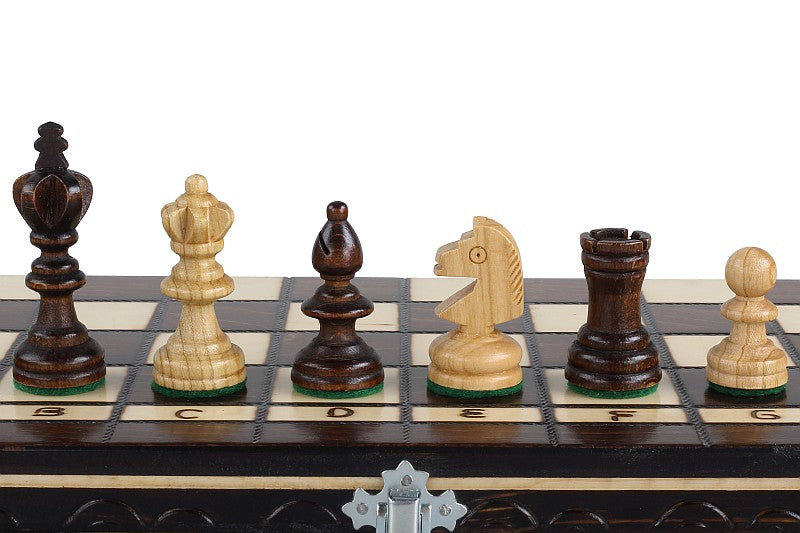Scacchi + Dama Piccola, 2 Giochi in 1 (Ciliegia) - Scacchi + Dama Piccola, 2 Giochi in 1 (Ciliegia)
