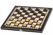 Scacchi + Dama Piccola, 2 Giochi in 1 (Ciliegia)