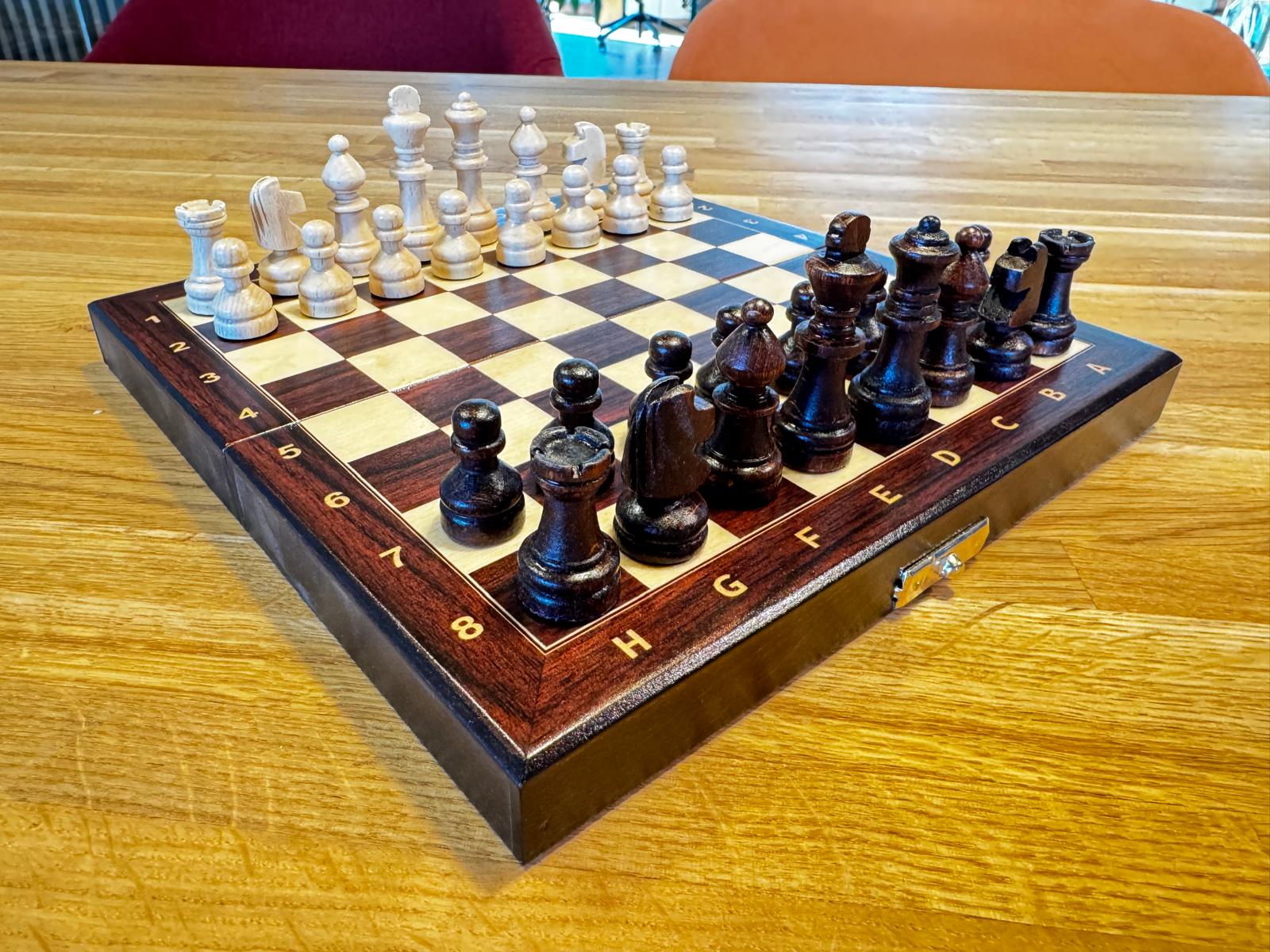 Scacchi scuola in legno mini 20 cm x 20 cm - 4f1e21d4d59796401da508da677f4baa