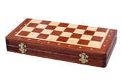 Set di scacchi Philidor n.3 intarsiato (35x35 cm)